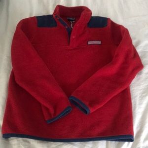 Vineyard Vines red fleece sweatshirt
